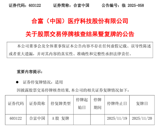 14天12板!603122,明日复牌!