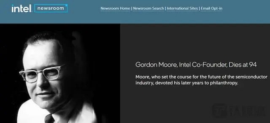 一代传奇落幕！刚刚，8000亿巨头发讣告：英特尔联合创始人戈登·摩尔去世，享年94岁