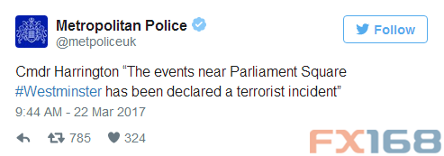 据英国下议院领袖最新消息称，袭击嫌疑人已被武装警察击毙。