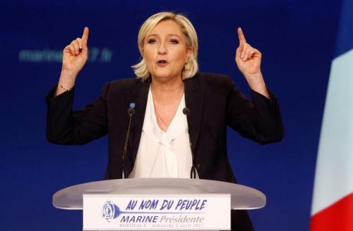  法国总统候选人勒庞。（图片来源：路透社）
