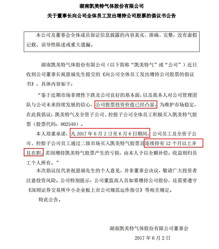 又见上市公司喊员工买股票:挣了归员工 亏了算