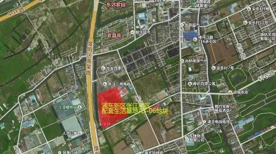 ▲圖為浦東新區張江南區配套生活基地A3-06地塊