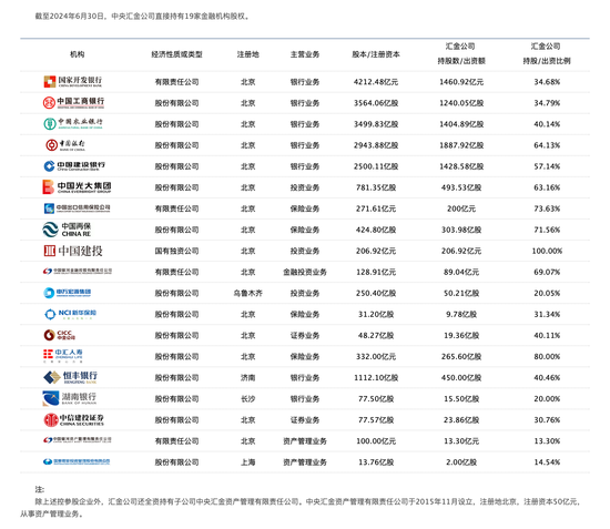 图源:中央汇金官网