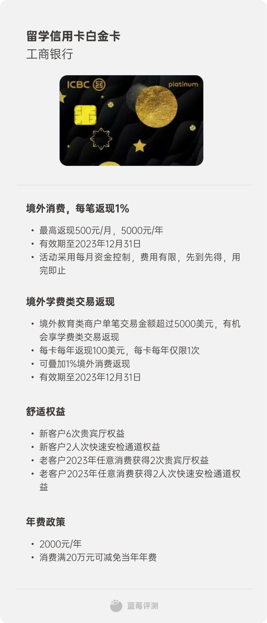 蓝莓评测|2023最佳境外消费信用卡评测,买买买就差一张卡