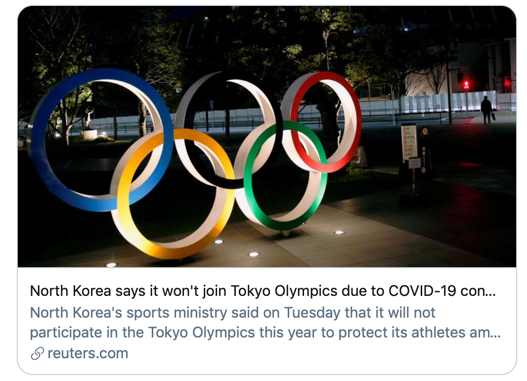 朝鲜退出东京奥运会的影响是什么？  |新皇冠性肺炎_新浪财经_新浪网