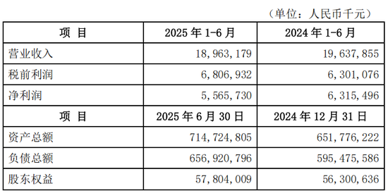 来源:微众银行2025年中报