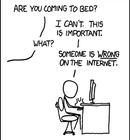 ■  网友总是盯着别人的对错 / xkcd.com