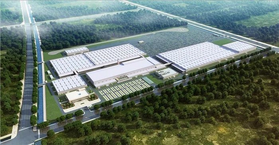光束汽车生产基地概念图，图源光束汽车官网
