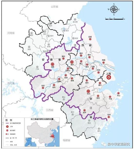 来源:长三角城市群发展规划,中泰证券研究所