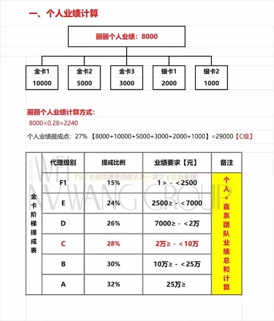 TST庭秘密代理业绩计算方式(图源:新京报)