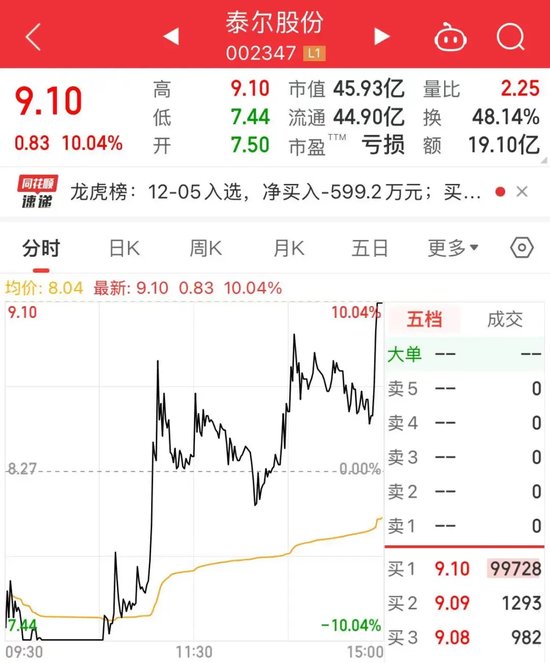 尾盘 “压哨”,“地天板”涨停,换手率高达48.14%!一揽子增量政策来了,聚焦这一领域