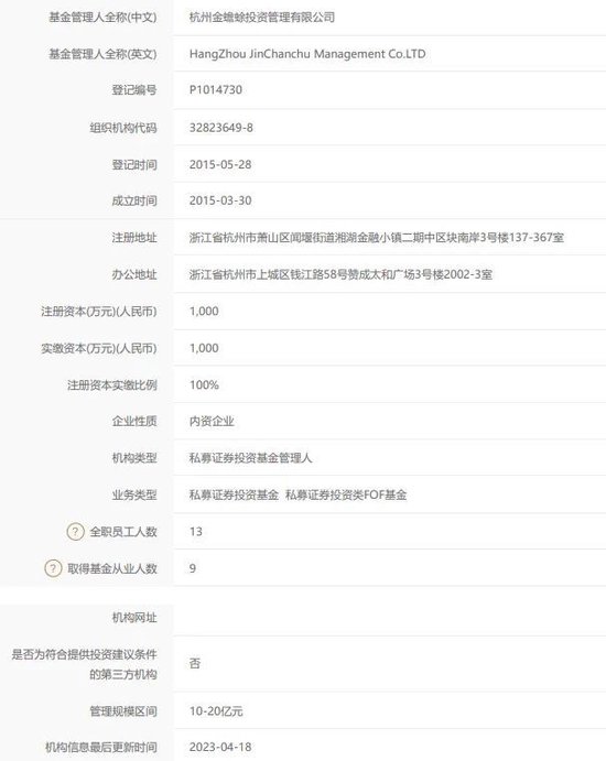递延违规“双罚”知名私募金蟾蜍投资，掌门人拥有头部券商研究背景