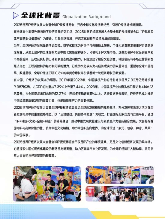 展位招募!2025世界IP经济发展大会暨全球IP授权博览会将于5月举行