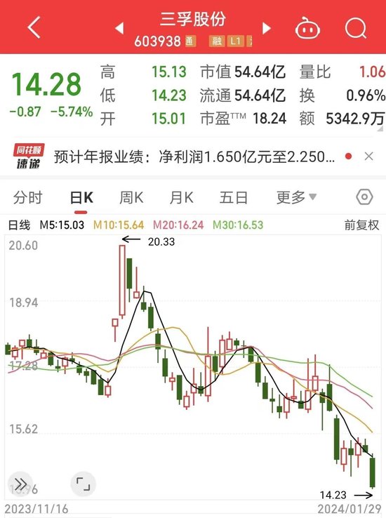 主打产品均价大降！三孚股份2023年净利预减超5亿元