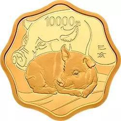 2019中国己亥（猪）年1公斤梅花形金币