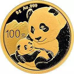2019版熊猫8克普制金币