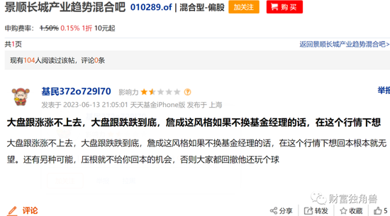 景顺长城“顶流”刘彦春死守“喝酒吃药”，旗下4成基金亏损，最多回撤45%