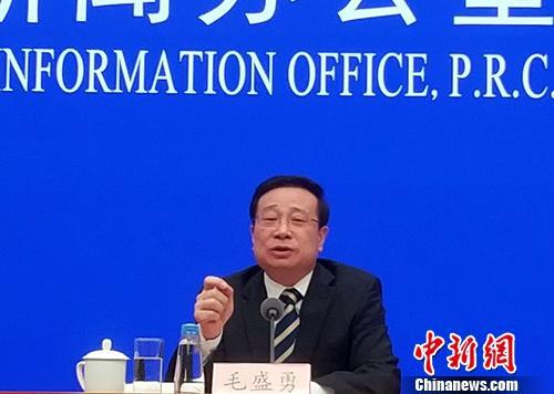国家统计局新闻发言人毛盛勇。中新网记者 李金磊 摄
