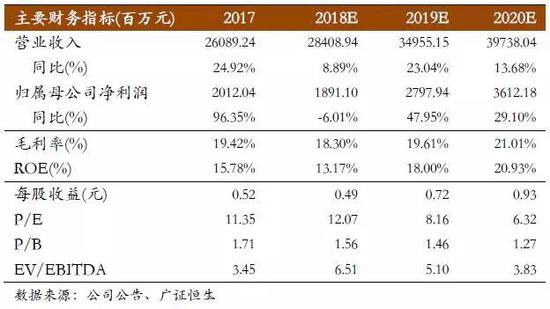 附录：公司财务预测表