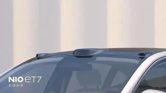蔚来ET7车顶的激光雷达