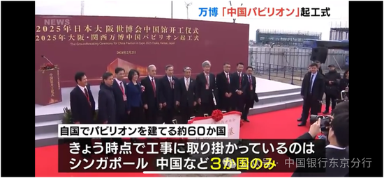 中国银行东京分行参加大阪世博会中国馆奠基仪式