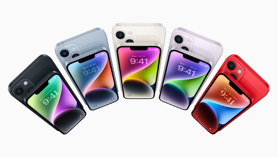 相比之下,iPhone 14标准版的升级不大 图/苹果官网