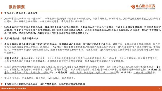 陈果2026年A股年度投资策略：踏浪逐牛，再攀高峰