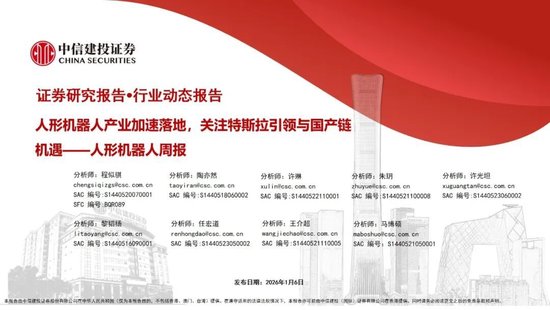 中信建投:人形机器人产业加速落地 板块处于底部反弹阶段