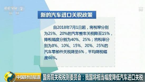 降低汽车进口关税是我国进一步扩大改革开放的重大举措