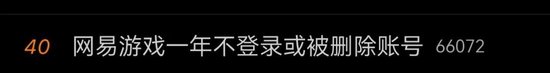 “一年不登录账号或被删”?网易游戏被骂上热搜,网友:删号前请先退款 第1张 “一年不登录账号或被删”?网易游戏被骂上热搜,网友:删号前请先退款 第1张