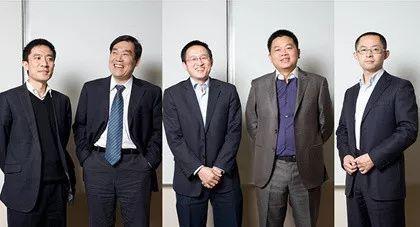 左起:蔡蕾、张磊(离职)、吴刚、覃正宇、黄晓捷