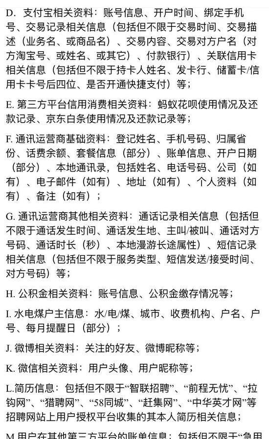51人品贷信息授权服务协议