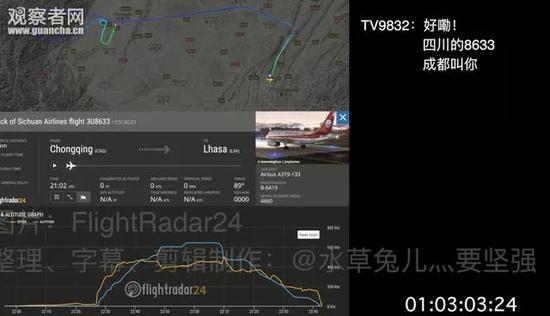 121.5其他机组:“8633,123.7(成都频率)叫你”