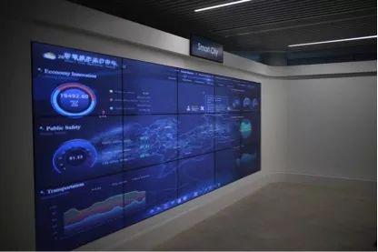 华为意大利公司展示的智慧城市系统。范凌志 摄