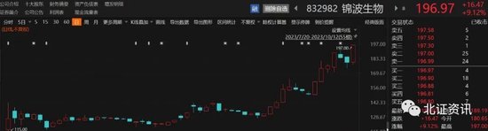 股价逼近200元!北交所今年最牛次新股,市值升至第二位