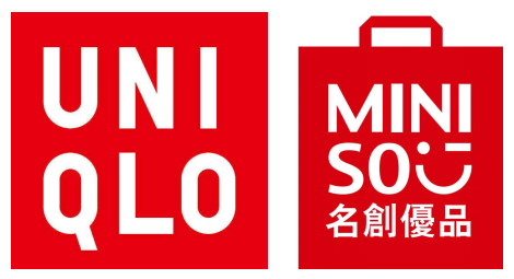 左:优衣库logo;右:名创优品logo