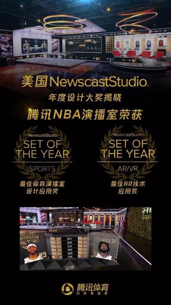 腾讯NBA演播室曾获奖