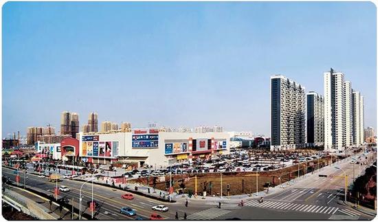 | 宁波鄞州万达广场 外立面鸟瞰图