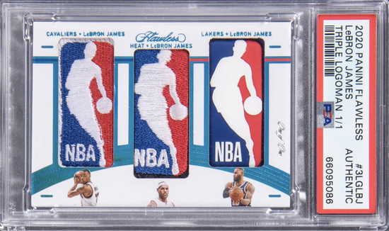 图注:Triple Logoman LeBron James球星卡