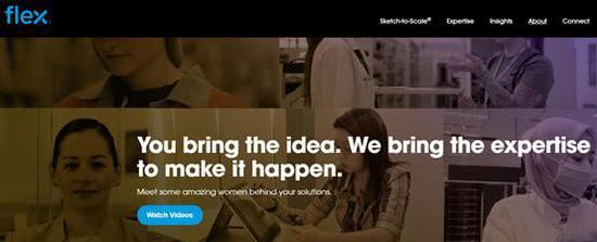 ▲截图为伟创力官网