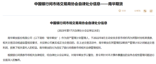 近年首次，南华期货违规代持，责令整改！