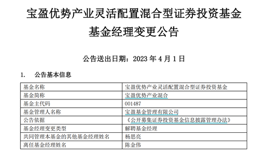 2022年股基冠军英大国企改革遭遇“冠军魔咒”，基金经理汤戈突然辞职