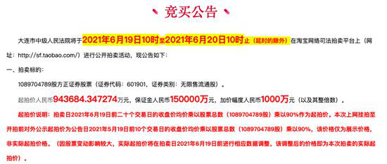 方正证券股权拍卖信息(资料来源:阿里拍卖)