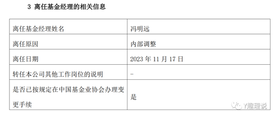 信达澳亚基金冯明远再卸任两基金，新经理任职不足三年