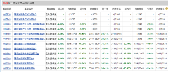 6只基金年内跌超10%，国投瑞银基金经理施成重仓新能源失色