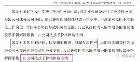 不过,对于*ST长生来说,公司应该是没有能力启动回购限制性股票注销的。