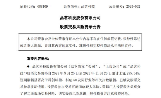 大涨超255%！688109，或申请停牌核查！