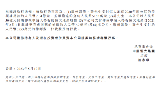 突发!许家印成被执行人