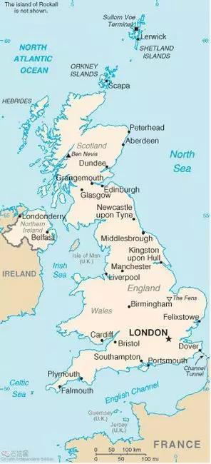 图1．英国地图