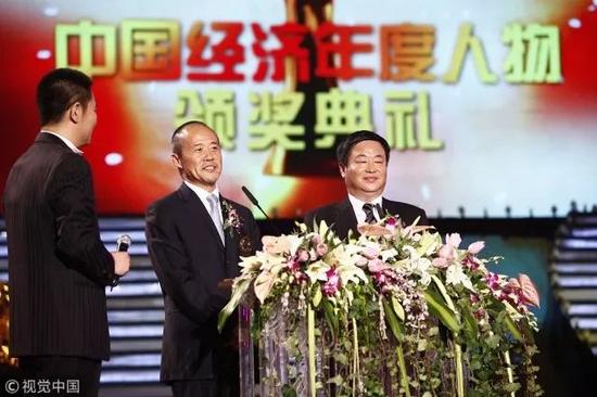 ▲2009年12月,北京,王石在2009年度中国经济人物颁奖典礼上